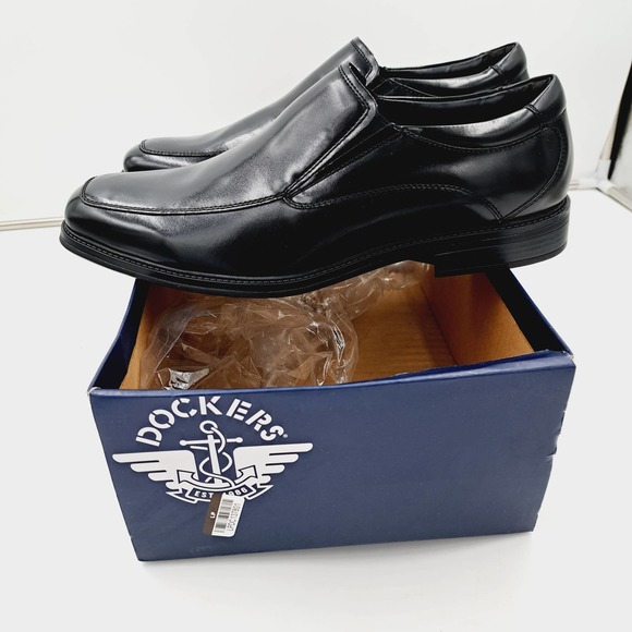 Dockers Lawton Stain Defender Slip Resistant Sure Grip SlipOn Black Loafers 15 main image 6